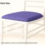 Dark Lilac Polyester Chiavari Chair Removable Pad Cover (Copy)