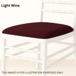 Light Wine Polyester Chiavari Chair Removable Pad Cover (Copy)