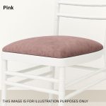 Pink Crushed Velvet Chiavari Chair Removable Pad Cover