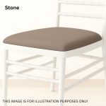 Stone Polyester Chiavari Chair Removable Pad Cover