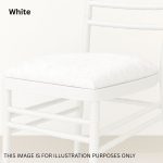 White Crushed Velvet Chiavari Chair Removable Pad Cover