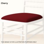 Cherry Polyester Chiavari Chair Removable Pad Cover