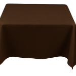 30 x 30'' Brown Polyester Tablecloth