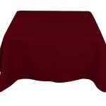 45 x 45'' Burgundy Polyester Tablecloth