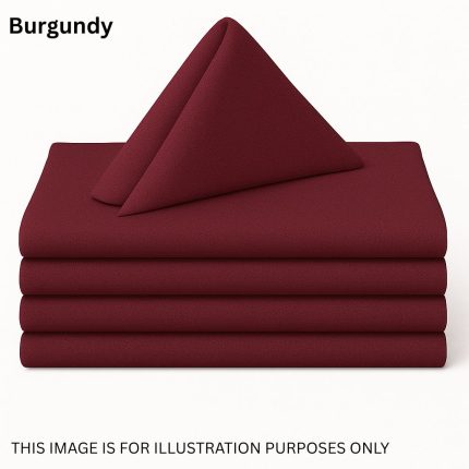 Burgundy Table Napkins (10pcs)