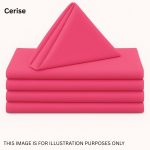 Cerise Polyester Napkins 19" x 19" (10pcs)