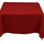 35 x 35'' Cherry Polyester Tablecloth