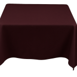 35 x 35'' Dark Wine Polyester Tablecloth