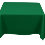 35 x 35'' Emerald Polyester Tablecloth