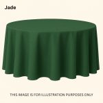 48" Round Jade Polyester Tablecloth