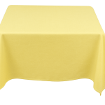 40 x 40'' Lemon Polyester Tablecloth