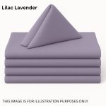 Lilac Lavender Polyester Printed colour Napkins (10pcs)