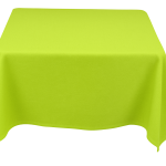 35 x 35'' Lime Polyester Tablecloth