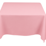 35 x 35'' Pink Polyester Tablecloth
