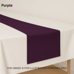 Purple Polyester Table Runner