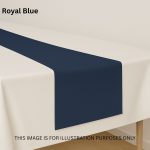 Royal Blue Polyester Table Runner