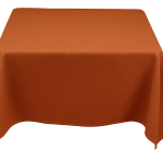 35 x 35'' Rust Polyester Tablecloth