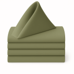 Sage Green Polyester Printed colour Napkins (10pcs)