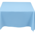 45 x 45'' Sky Blue Polyester Tablecloth