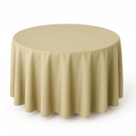70'' Round Stone Polyester Tablecloth