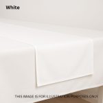 White Polyester Table Runner