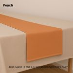 Peach Polyester Table Runner