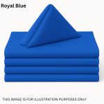 Royal Blue Polyester Napkins 19" x 19" (10pcs)