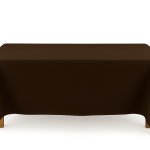 52 X 90" Brown  Polyester Tablecloth