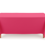 60'' x 126" Cerise Polyester Tablecloth