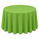 108" Round Apple Polyester Tablecloth