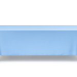 52" x 70"  Cornflower Polyester Tablecloth