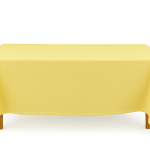 52 X 90" Lemon  Polyester Tablecloth