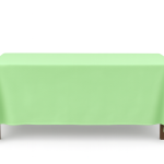 52 X 90" Mint Polyester Tablecloth