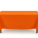 60'' x 126" Orange Polyester Tablecloth